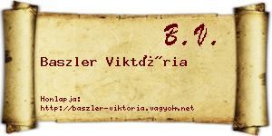 Baszler Viktória névjegykártya